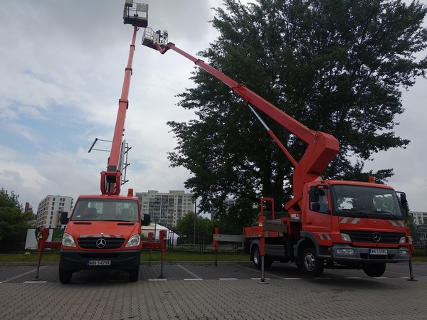 wynajem podnosnika koszowego Zalesie Górne